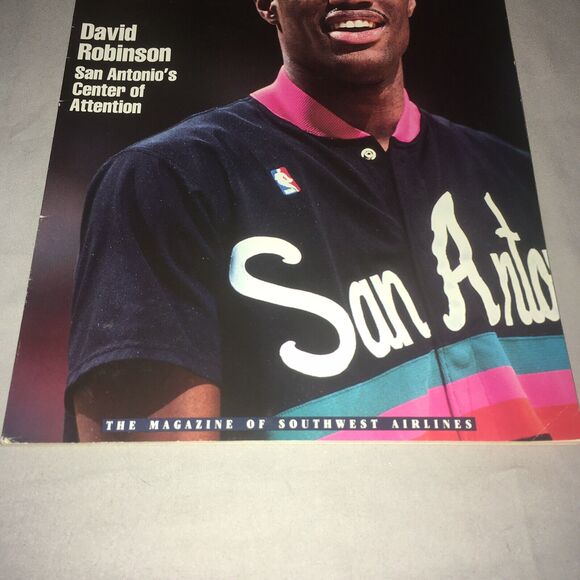 NBA Magazine David Robinson Spirit Official Magazine Southwest Airlines 1990 - Picture 9 of 12